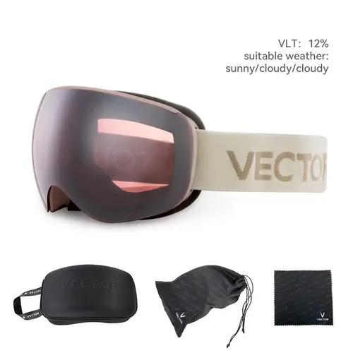 VECTOR OTG Ski Snowboard Goggles Women Men Skiing Eyewear UV 400 Snow Protection Glasses Adult Double Spherical Mirror Magnetic - Image 16