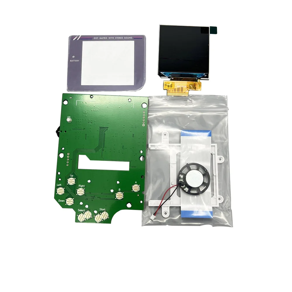 New 2.45 Inch High Brightness IPS LCD Screen Lens For Gameboy GB DMG ,GBO Modify LCD Screen Kits With IPS Housing Shell Sets