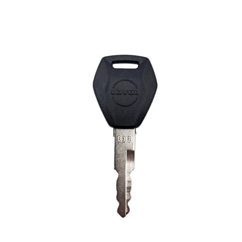 10PC Serial Number 011 Key new style For Lovol Excavator FR60 75 80 150 220 260 330 360 ignition switch、door opening key