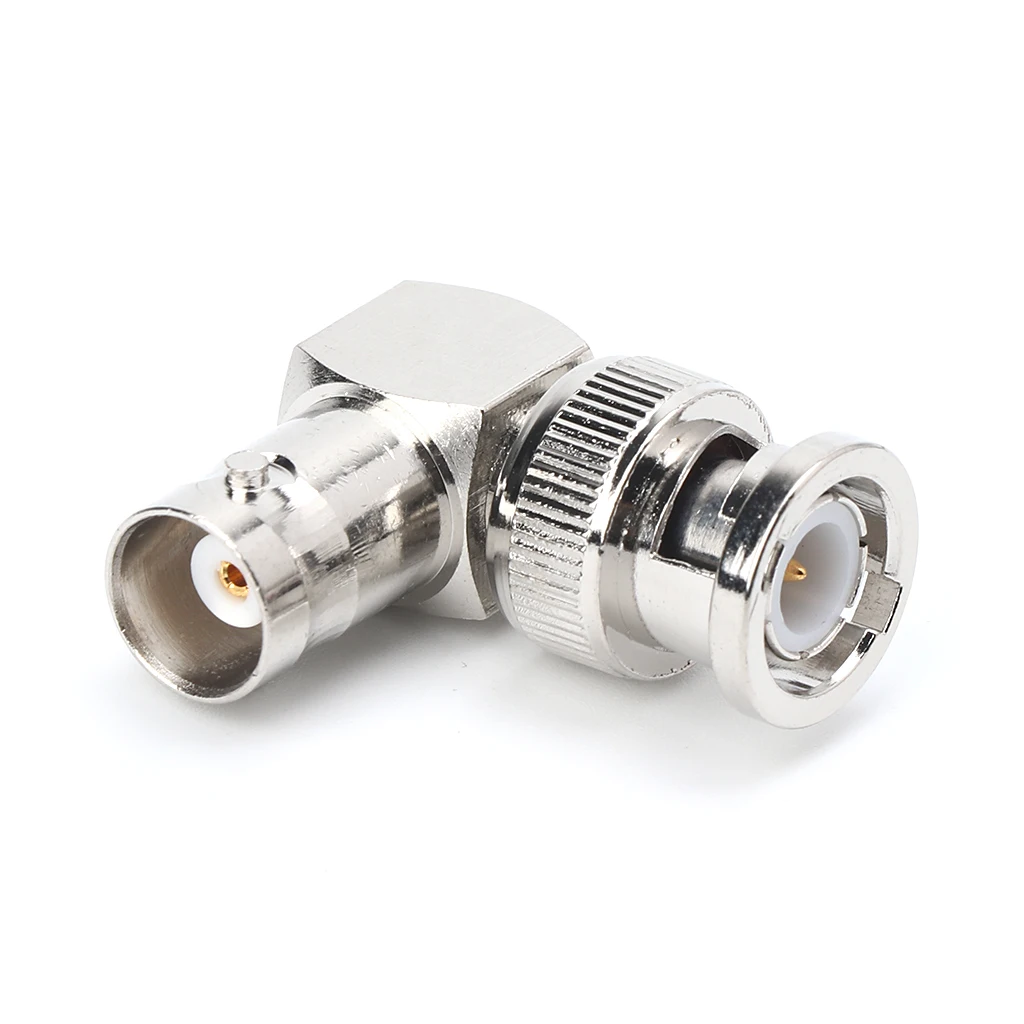 

RF Coaxial Cable Adapter L-shaped BNC Male Right Angle to Female Connector