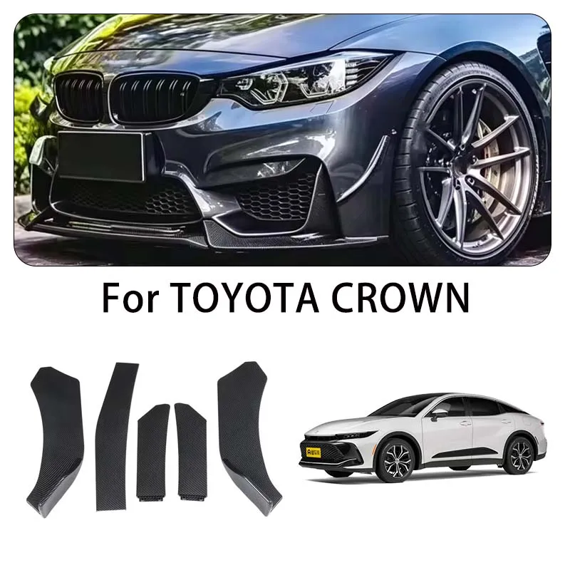 For TOYOTA CROWN body kits 5-Segment Adjustable Front Bumper Lip Splitter Body Kit