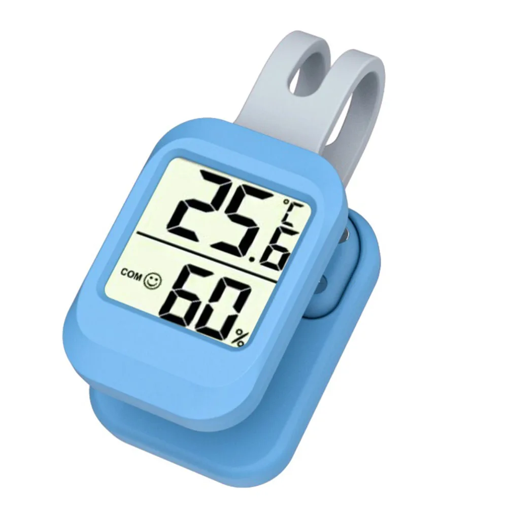 Guitar Hygrometer Thermometer with 28mm LCD Display for Fast Glance Readings of Ambient Humidity and Temperature Levels