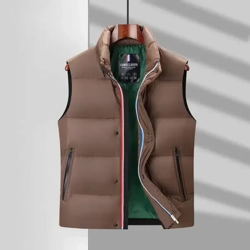 Men's Winter Down Jacket Men's Sleeveless Jacket Duck Down Male Padding Vest Man Dress Men's Clothing New in Coats Down