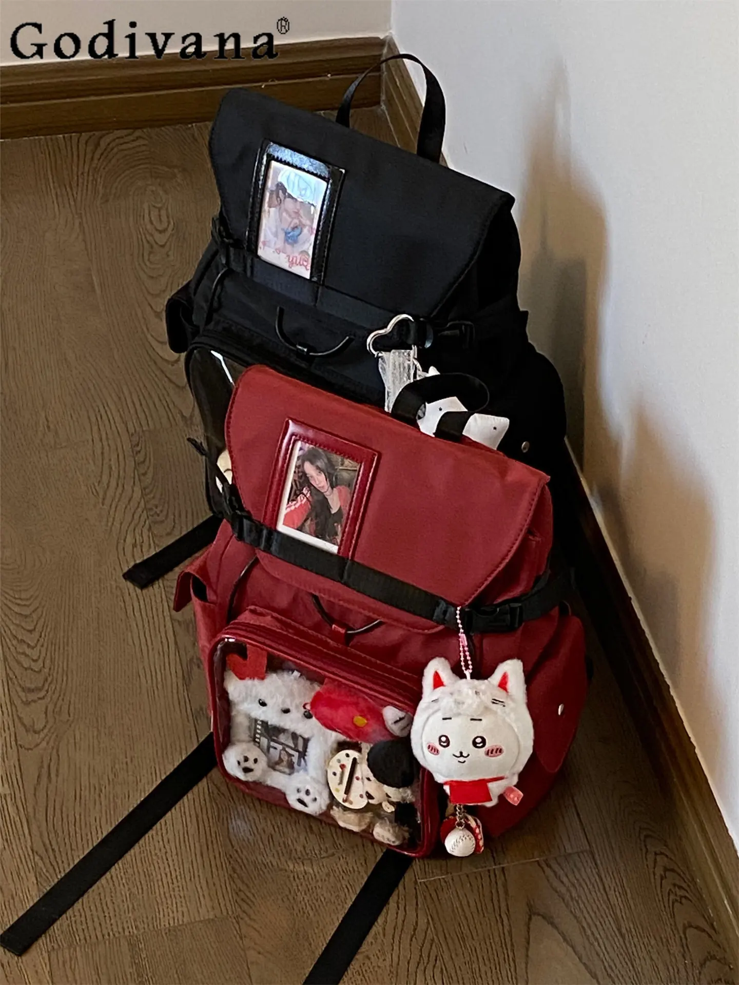 

Japanese college wind large capacity pain bag 15cm cute baby bag sports wind student class commuting backpack