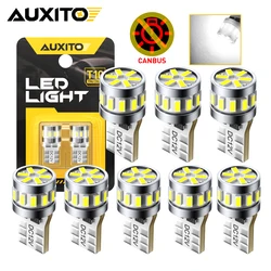 AUXITO 2/4/6/8Pcs W5W T10 LED Canbus No Error Bulb Car Interior Light 194 LED Signal Lamp For BMW Audi Ford Mercedes-Bens 6500K