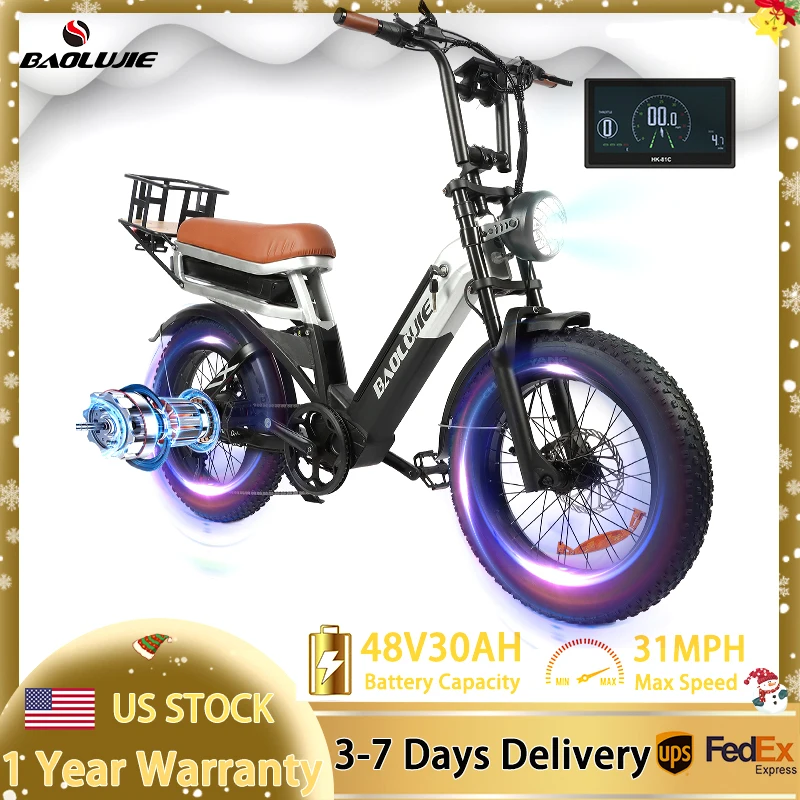 

Electric Bike 1200W Motor Bicycle 20" Tire Ebike for Adult Electric Mountain Bike 48V30AH Ebike,Dual Suspension Electric Bicycle