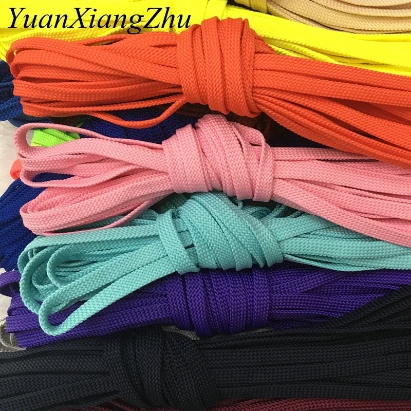 1Pair Classic Double Flat Shoelaces Solid Color Hollow Braided Sneakers Shoe laces for Men Women Shoelace Shoes Accesories image 2