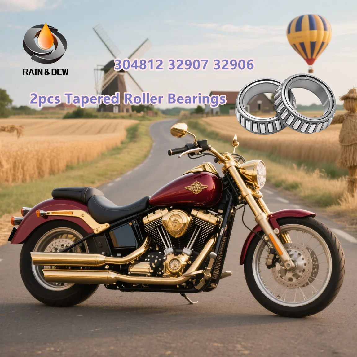 

2pcs Tapered Roller Bearings 304812 32907 32906 Tapered Bearing