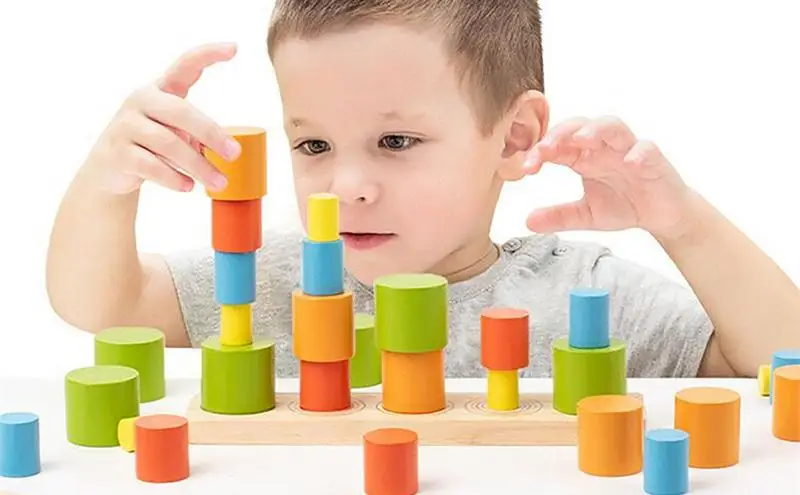 Wooden Balance Building Blocks Balancing Wood Stacking Blocks Multifunctional Preschool Learning Activities Montessori Learning