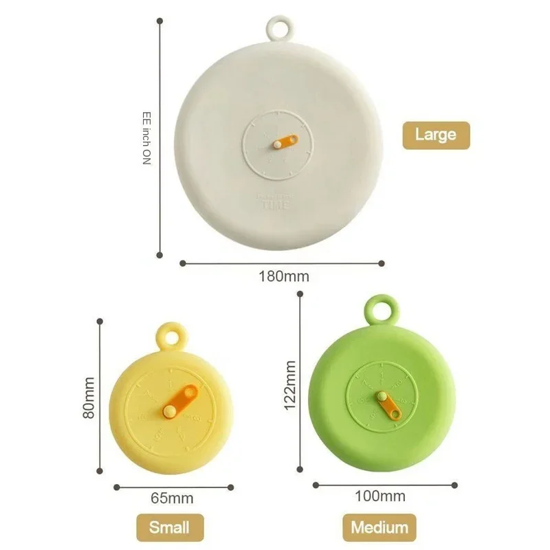 Silicone Food Cover Set 2Pcs Silicone Cling Lid High-Temperature Resistant Food Grade with Hanging Hole Kitchen Organization