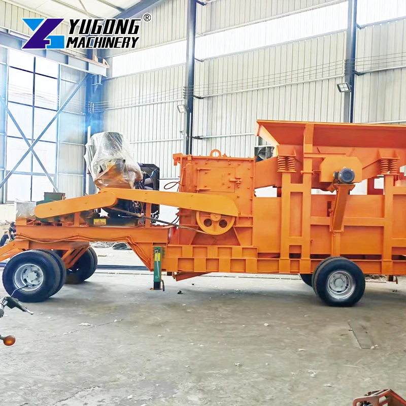 2025 Quarry Rock Crushing Plant Multi Function Track-mounted Mobile Mining Stone Jaw Crusher Station Machine