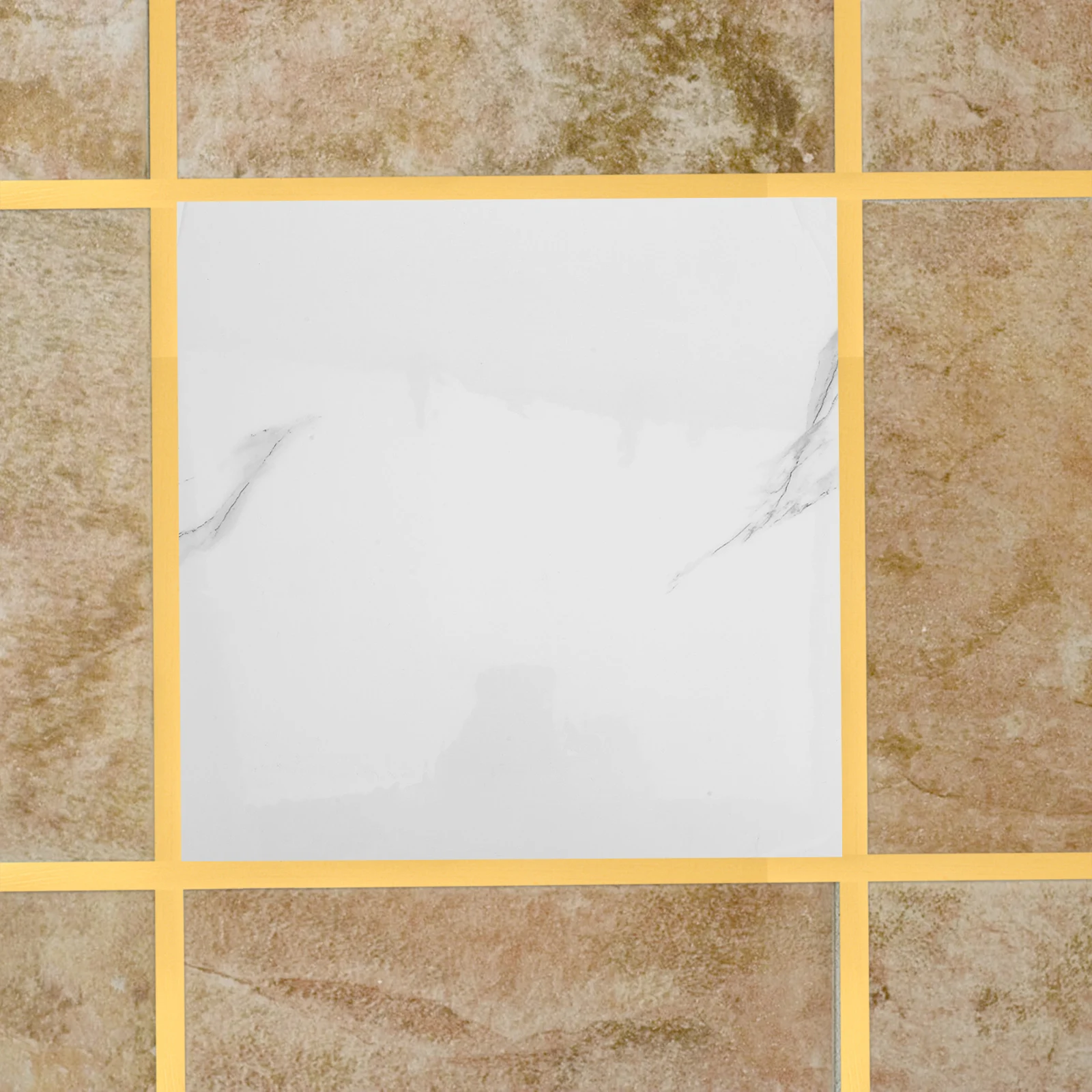 

Marble Pattern Tile Stickers 11.79X11.79 Inch Peel Stick Backsplash For Bathroom Kitchen Laundry Room Waterproof Wall