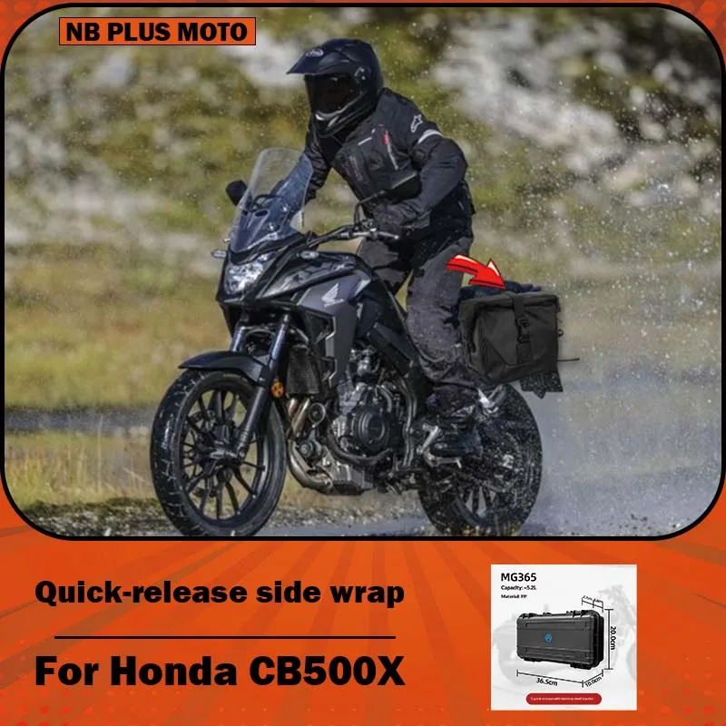 【Premium】For Honda CB500X side cases, modified with canvas side covers, side cases, trunk boxes, and tail boxes for 2019-2021 CB