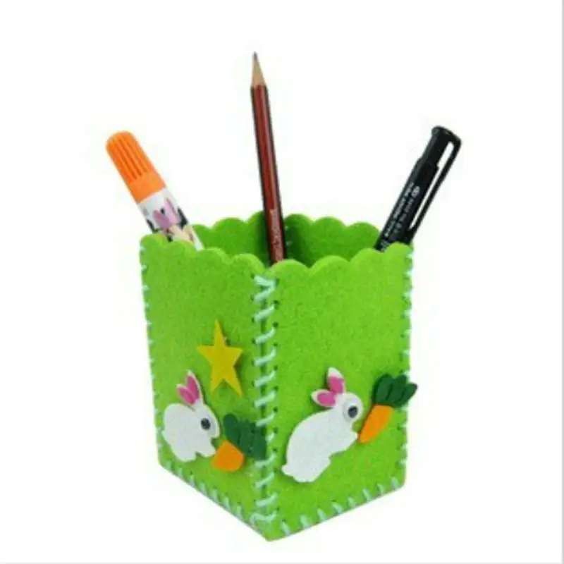 Kids DIY Craft Pencil Holder Educational Toys For Children Creative Handwork Pen Container Arts And Crafts Toys Gifts