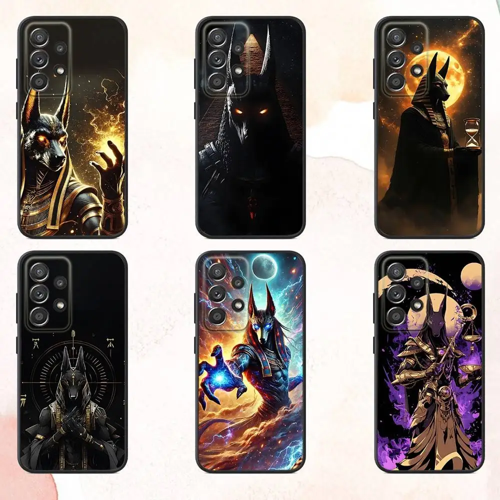 

Egyptian A-Anubis God Phone Case For Samsung S25,S24,S21,S22,S23,S30,Ultra,S20,Plus,Fe,Lite,Note,10,9,5G Black Cover