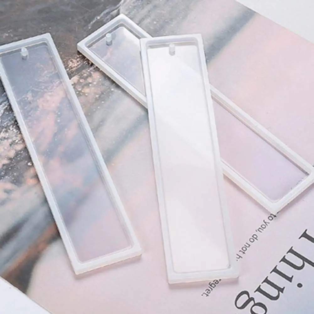 

1 PCS Resin Rectangle Silicone Transparent Mould Making Equipments Jewelry Tools Bookmark Mold
