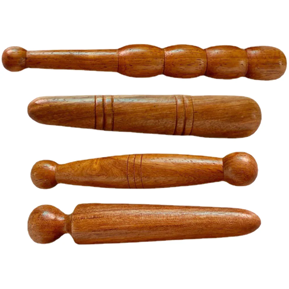 

4 Pcs Foot Massage Stick Manual Tool Massager Wooden Acupuncture Points Rod Professional Pelma Fragrant Skin Care Acupoint Sole