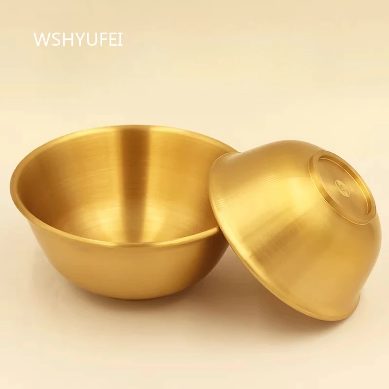 The Buddhist Temple Enshrines Brass Water Bowls God Worship Tribute Bowl Chinese Feng Shui Ornament Buddhist Ritual Implements