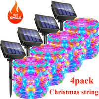 Solar Fairy String Lights Outdoor LED String Lights 8 Modes IP65 Waterproof for Christmas Garden Balcony Patio Tree Yard Decor