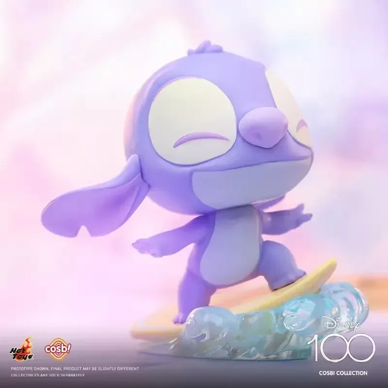 MINISO Disney 100th Anniversary Stitch Pastel Pupple Version Cute Figures Blind Box Exclusive Collectible Guess Bags Gifts