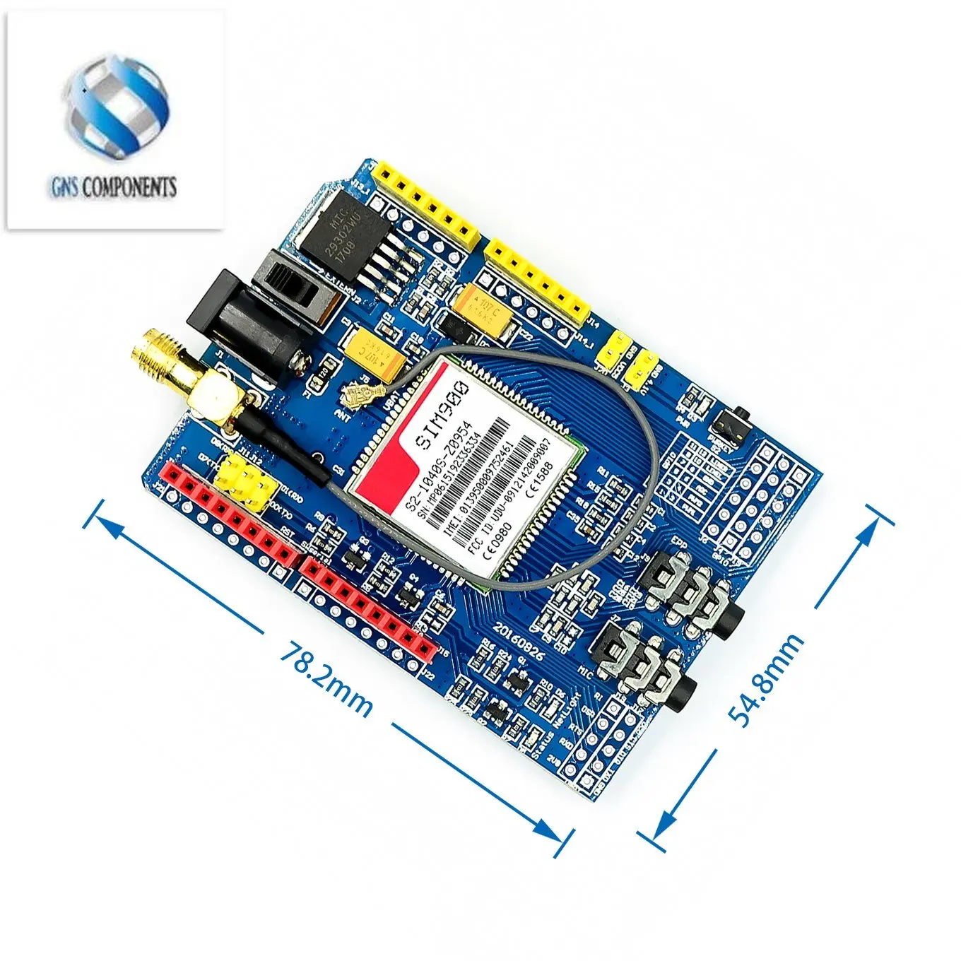 Arduino용 SIM900 GPRS/GSM 실드 개발 보드 쿼드 밴드 모듈