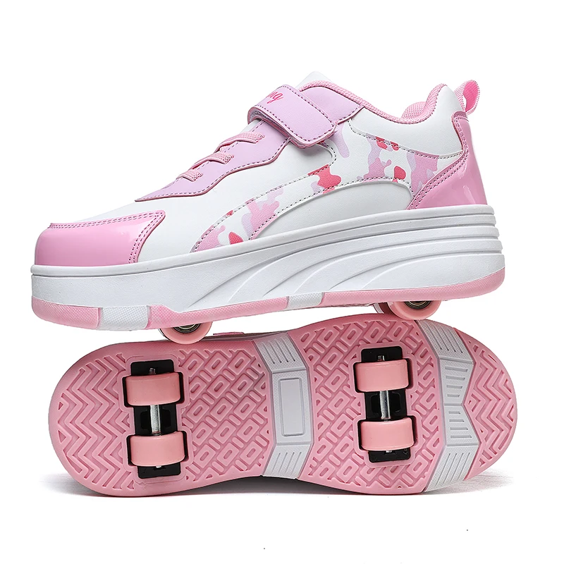 Roller Skate Shoes Kids Snickers With Wheels Children Rollerskates Fashion Outdoor Sports Shoes Girls Boys Gifts For Kids — 1