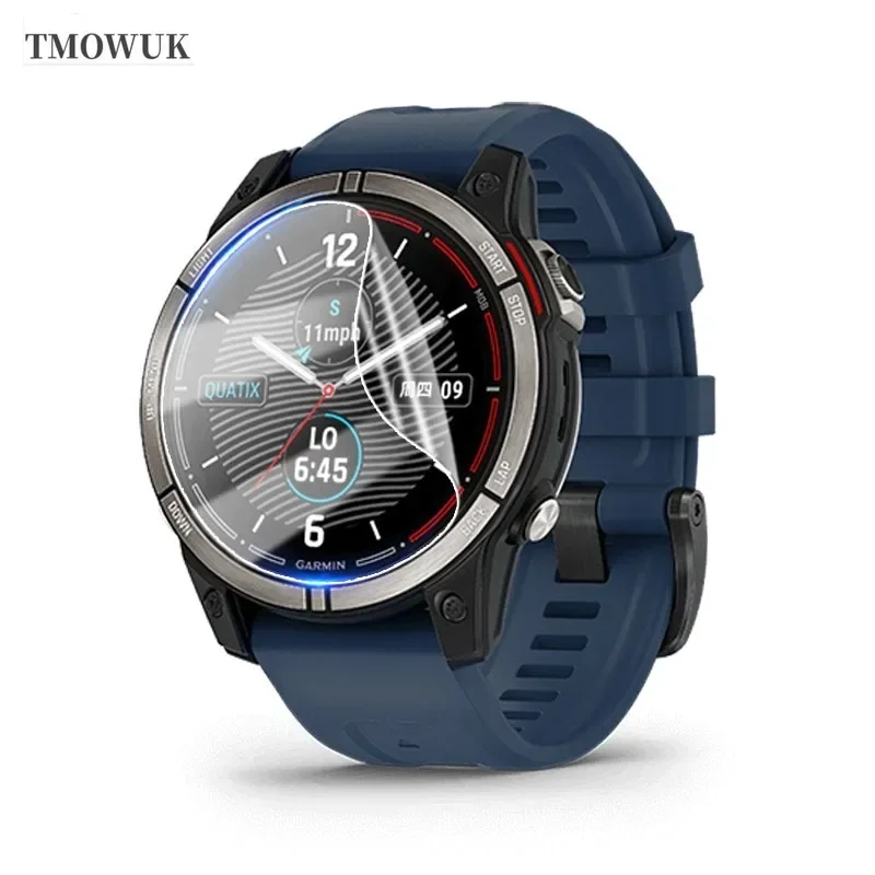 For Garmin Quatix 7 Pro Quatix7 Screen Protector Soft TPU Hydrogel Film HD Clear Anti-scratch Watch Protective TMOWUK