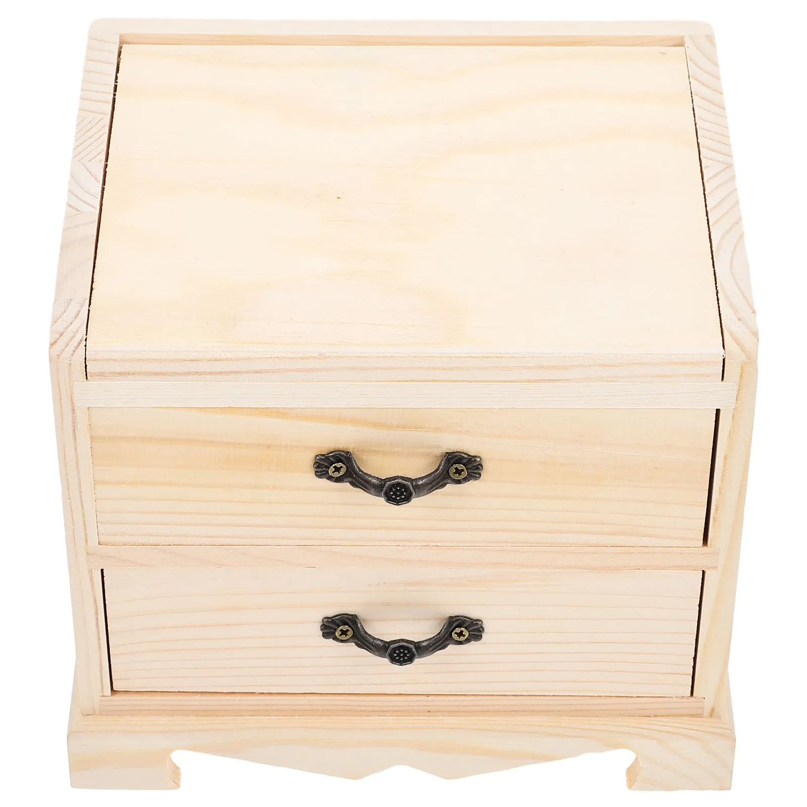 

1Pcs Wooden Jewelry Box Natural Wood Color High Quality Craftsmanship Smooth Texture Strong Durability Multi Purpose Jewelry
