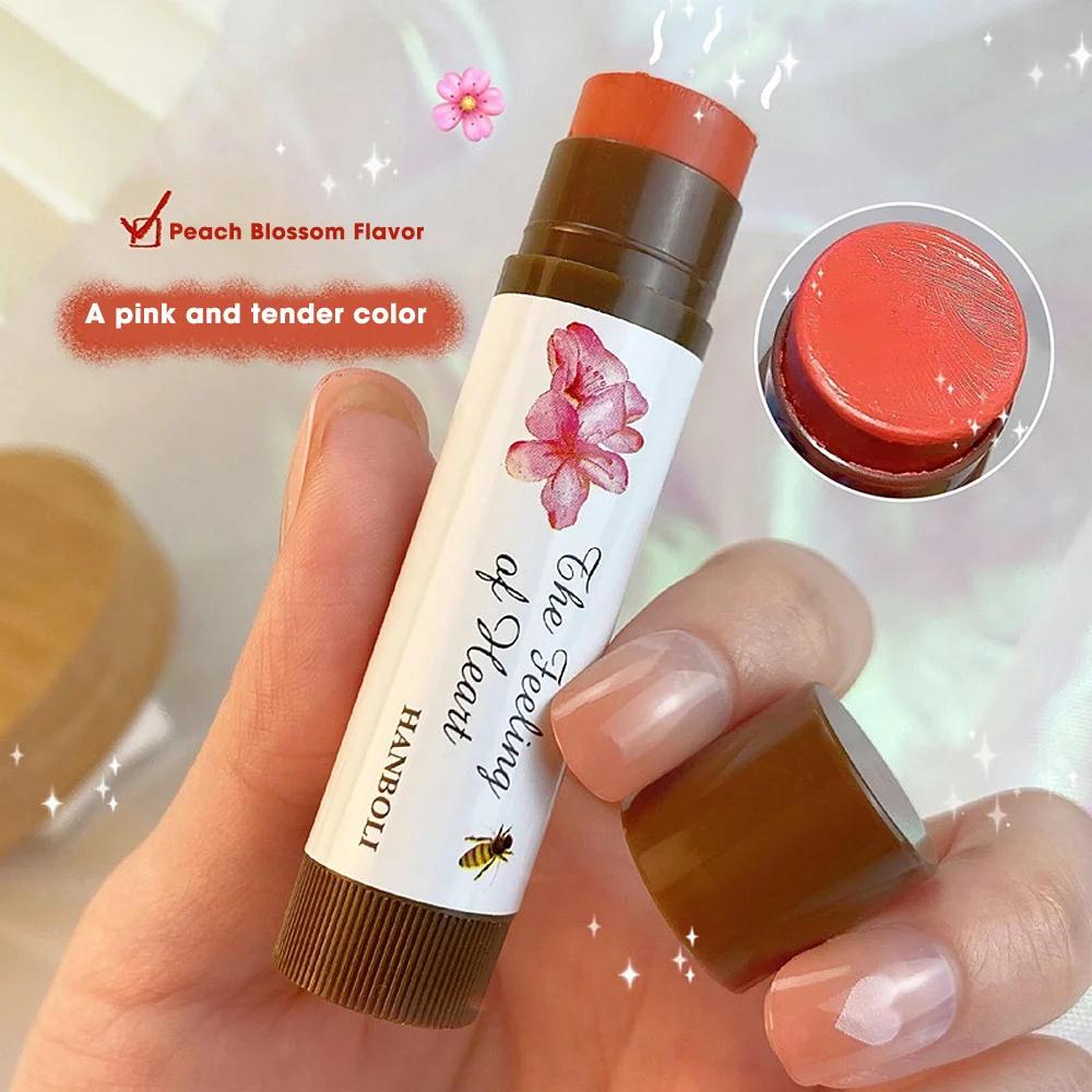 Color Lip Balm Moisturizing Color Fading Lip Print Rose Black Tea Lipstick Clear Nude Makeup Cute Jelly Fruit Lip Gloss Lip Care