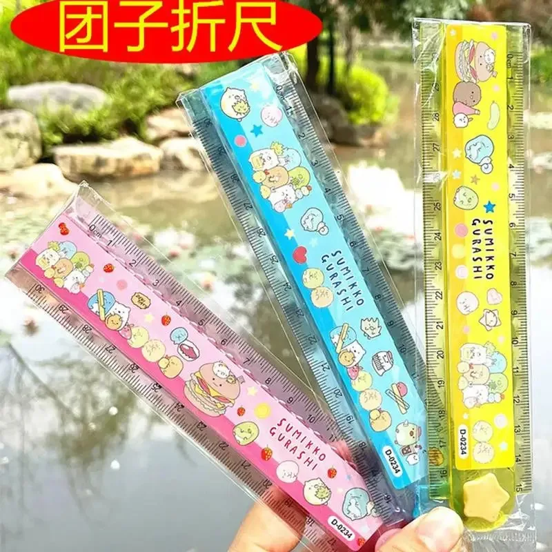 New 30CM Kawaii animal Stationery Cartoon Drawing Gift Office School Folded Straight Plastic Ruler kids gift