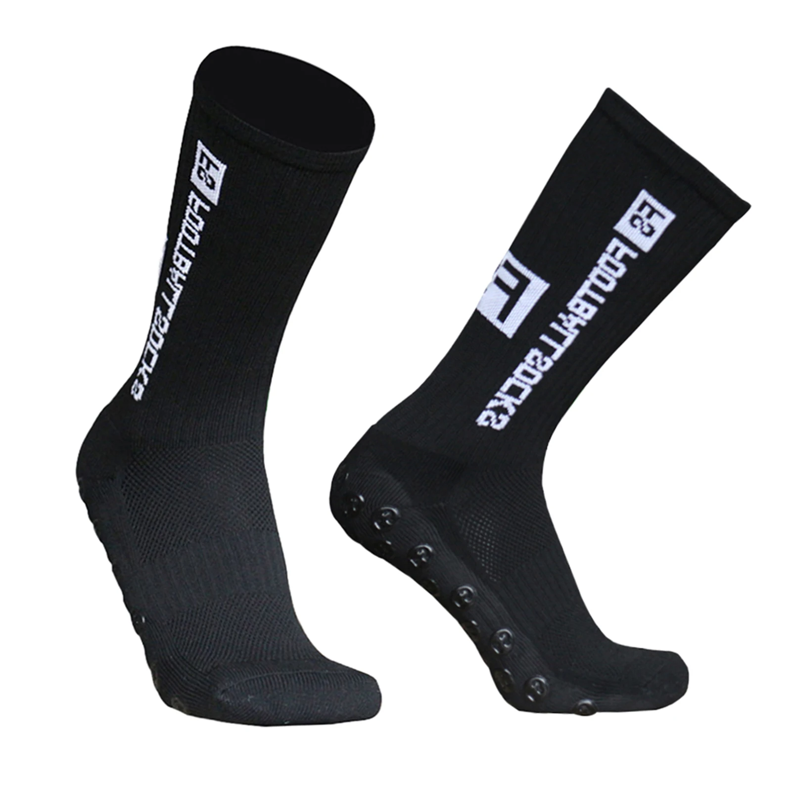 جوارب كرة القدم Lixada للرياضات الخارجية والجري، جوارب مطاطية، جوارب رياضية لكرة القدم، جوارب مضادة للانزلاق مع مقابض #5