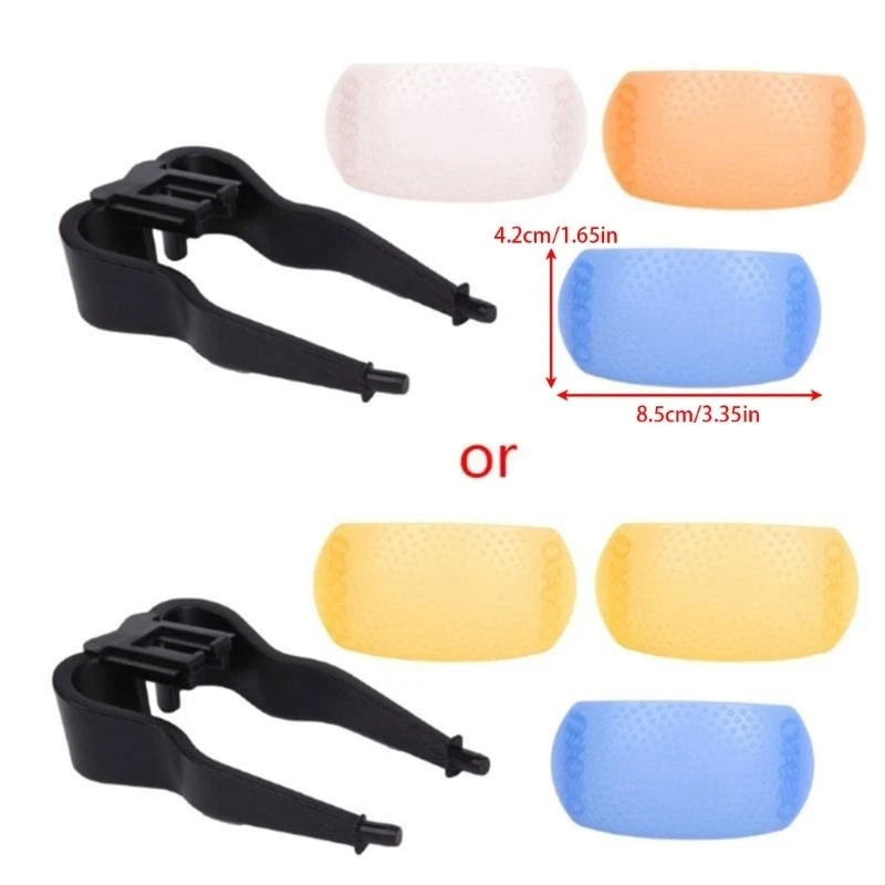 090F 3 Color 3 in 1 Pop-Up Flash Diffuser Cover Softbox for Pentax