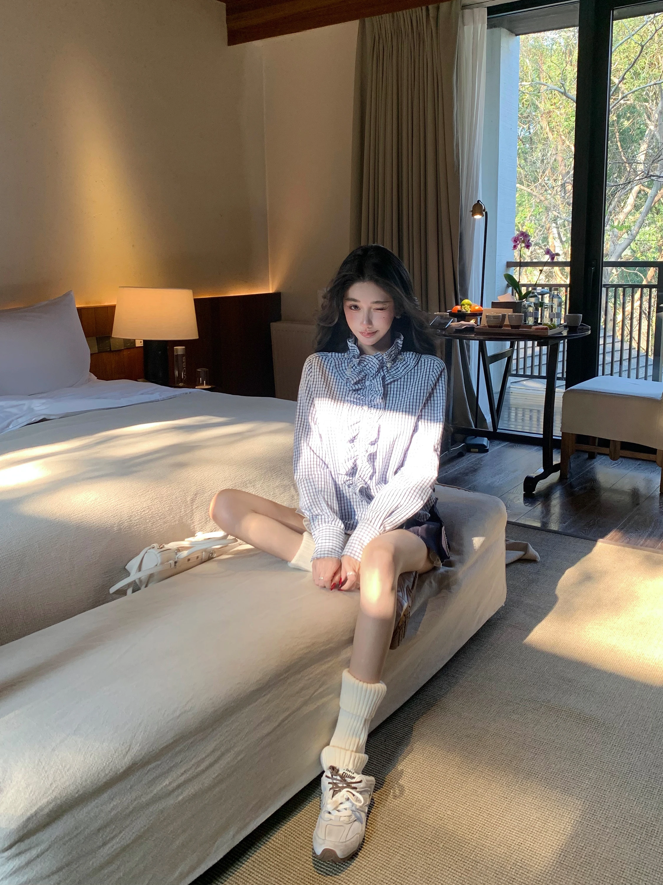 

Женская блузка Barb Chill Wooden для ранней весны, универсальная, приталенная, для ношения под одеждой, новогодняя одежда, прямой крой