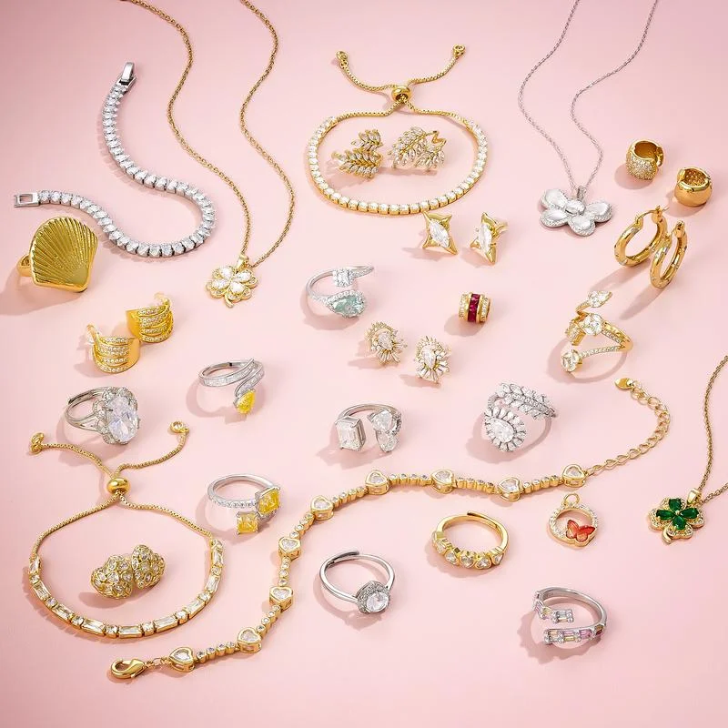 

Random 1/10/20/50 Pieces Casual Jewelry Set Women Necklace Earrings Rings Small Bracelets Daily Accessory