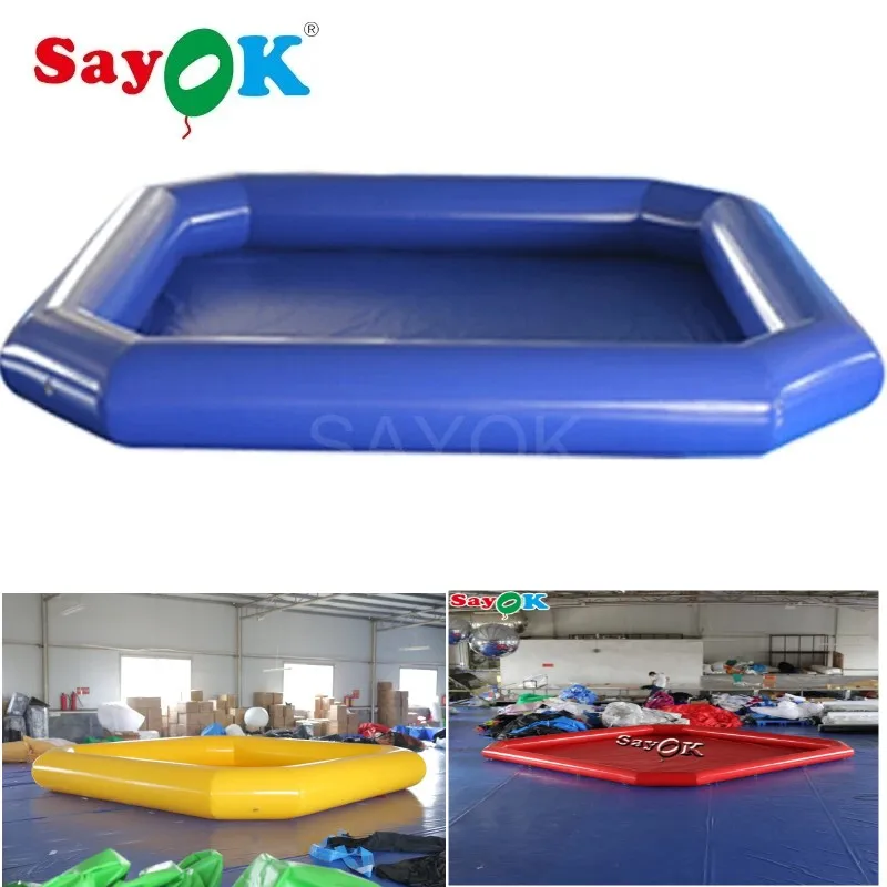 SAYOK-Grande piscine gonflable d'extérieur de 5m, avec pompe, pour l'été, pour enfants, famille et adultes