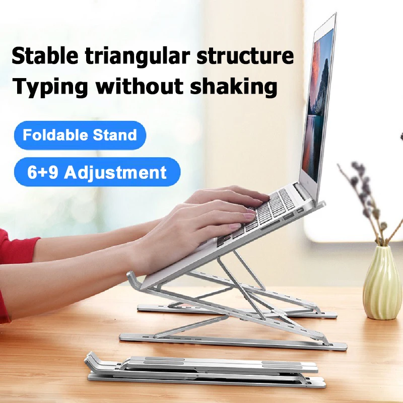 Extendable Laptop Stand Alloy Notebook Stand Portable Bracket Metal Desktop Laptop Holder N8 Adjust Comput Stand