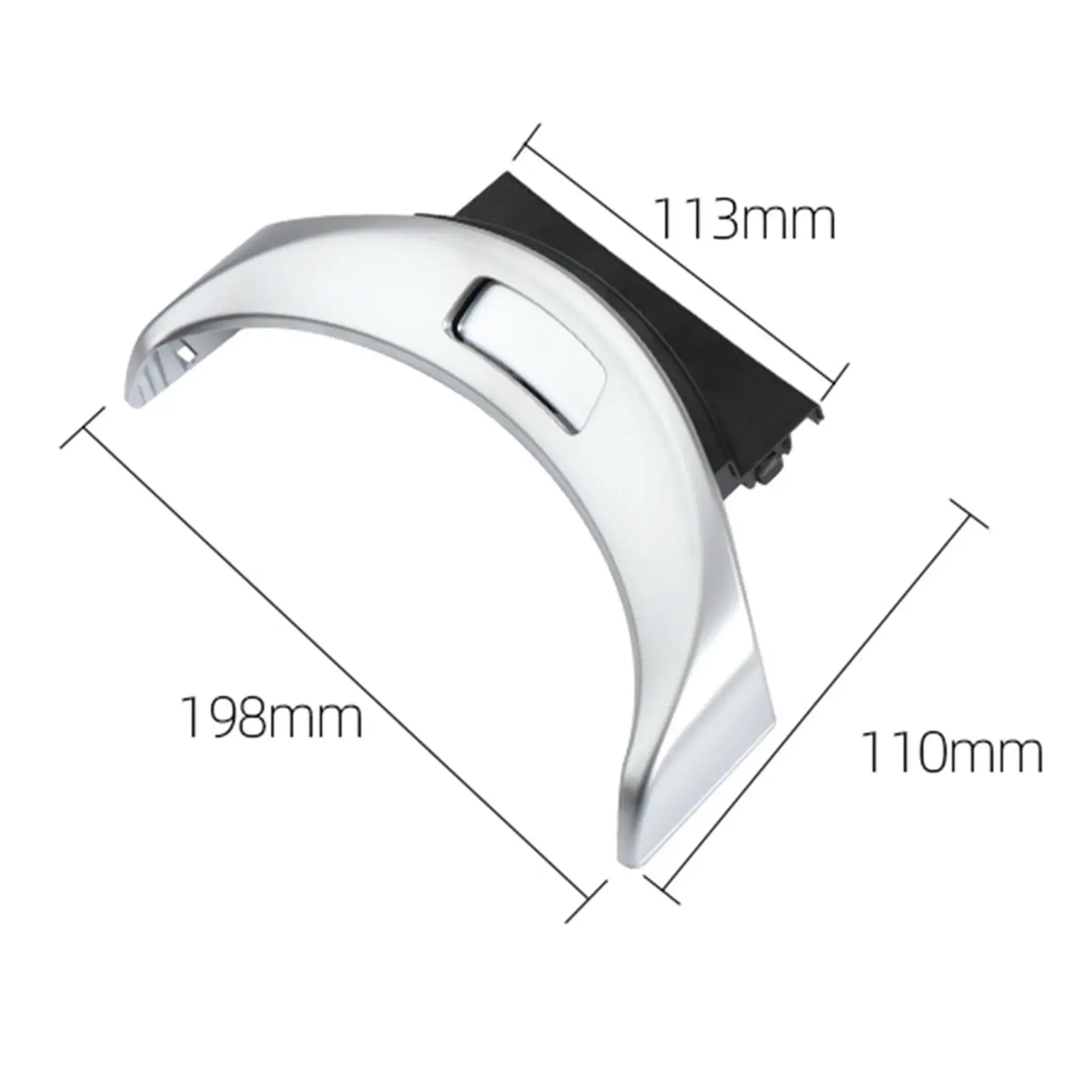 Console Armrest Storage Box Button Chrome Trim Organizer for Mercedes Benz C GLC W205 W253 Car Console