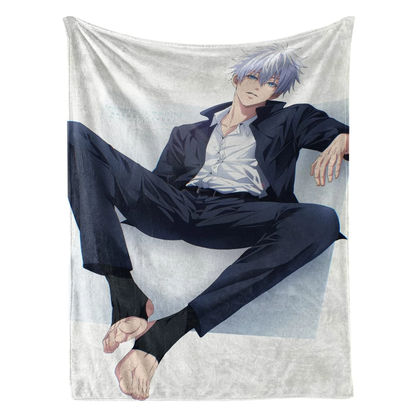 

Anime Jujutsu Kaisen Satoru Gojo Cosplay Abdominal Muscle High Quality Soft Anime Blanket