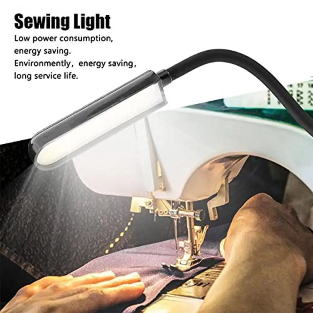

4W 30 LEDs Sewing Machine Light Dimmable No Flicker LED Sewing Light Universal Hose Rotary Switch Flexible Arm Lamp Drill Press