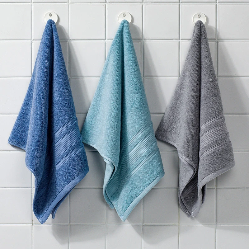 100%Cotton Towel Set Ultra Soft Highly Absorbent Includes 1 Bath Towels 1 Hand Towels 1 Washcloths for Home Bathroom 2PCS Random