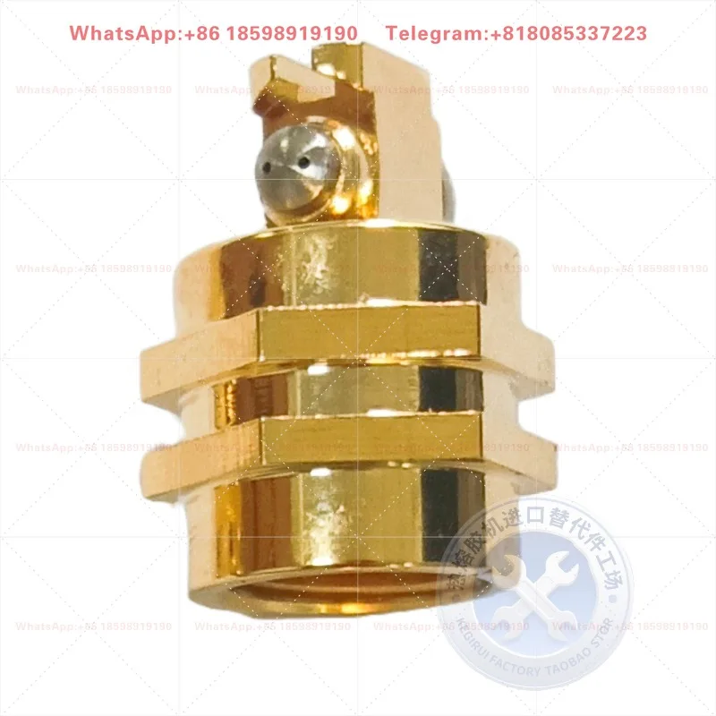 Double Hole 15° Angle Nozzle 152527 143765 Replacement for Robatech Hot Melt Glue Gun 0.4mm Dual Orifice Nozzle