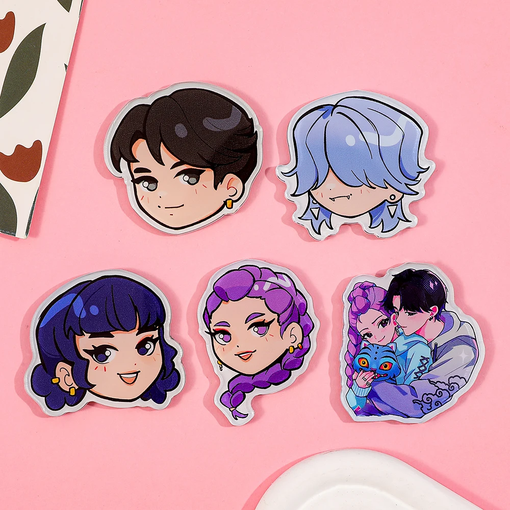 

5 шт. KPOP Witch Hunt Group милые магниты на холодильник для девочек, милые магниты на холодильник с тигром, используются для украшения холодильников