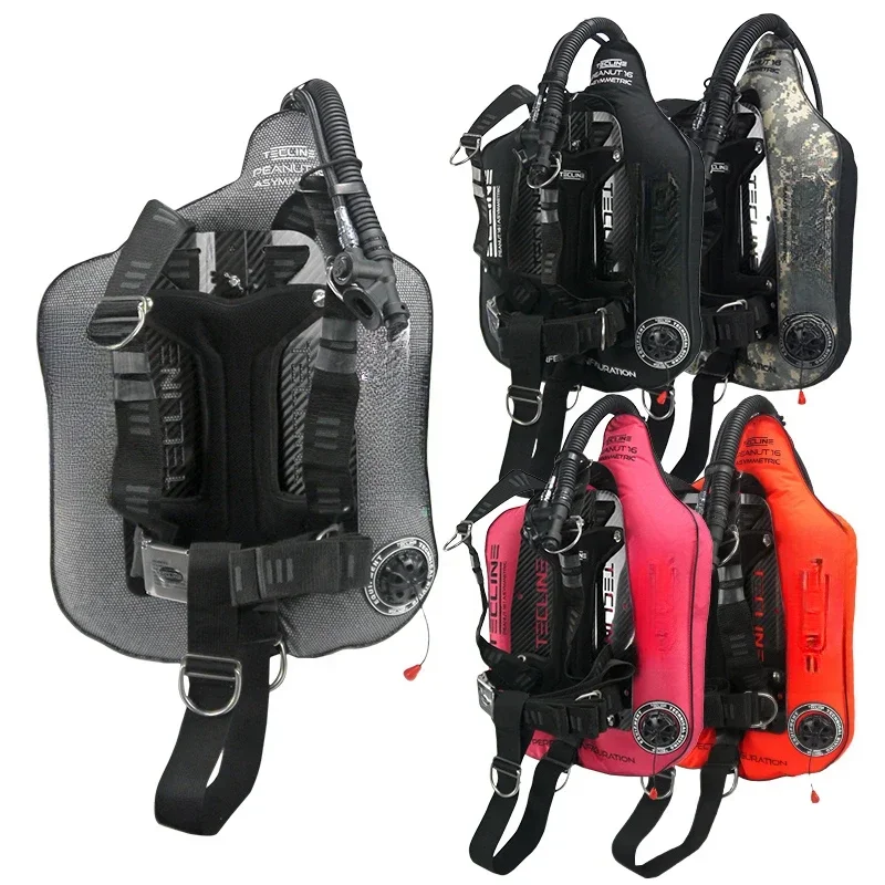 16 Asymmetrical Single Bottle Diving Backflight BCD Carbon Fiber Kevlar Ultralight Brigade