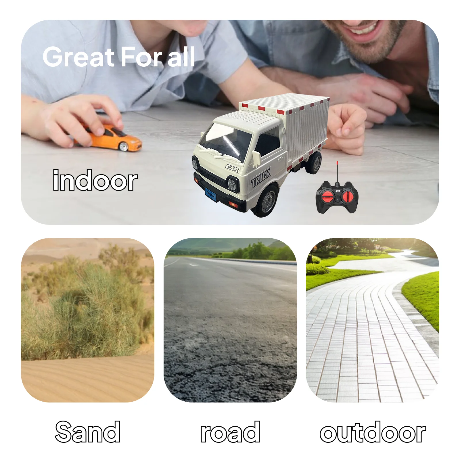

RC Car 1/16 4WD Hobby Grade Toy Lightweight Flexible RC Drift Car Remote Control Vehicle for Age 16+ Children Kids Adult Gift