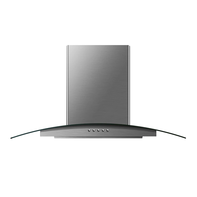 

Вытяжка островная вентилируемая прямой поставки с завода, высококачественная, с прозрачным закаленным стеклом, элегантный дизайн, для использования в отелях, кухонная вытяжка