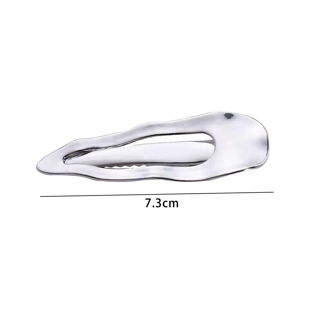 

Korean Style Geometric Women Headwear Hollow Metal Hair Pins Side Bangs Hair Clips Fix Fringe Barrette Punk Hair Clips