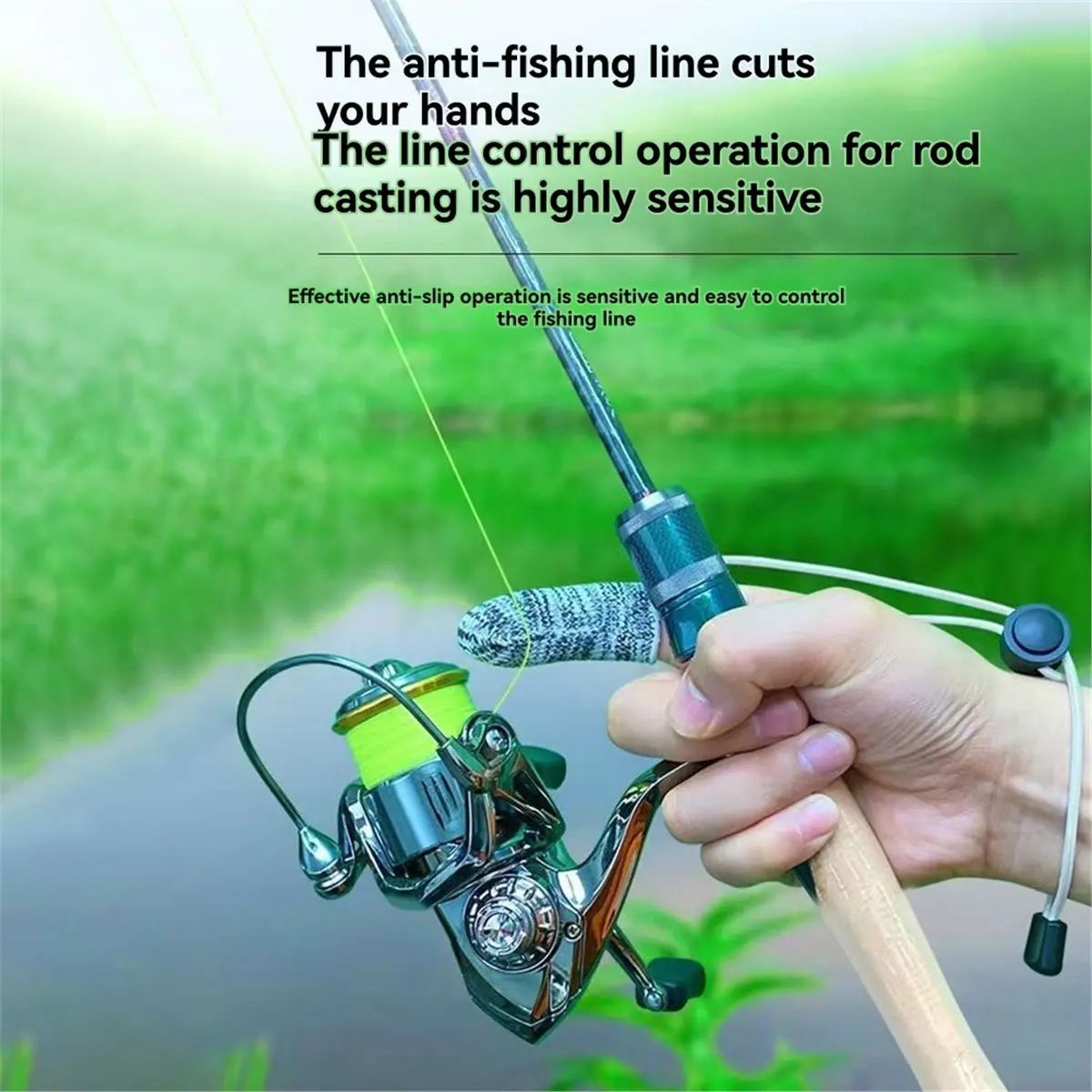 New arrival  Fishing Gloves Wear Anti Cutting Single Finger Protective Cover for Outdoor Far Throw Fishing Control Line