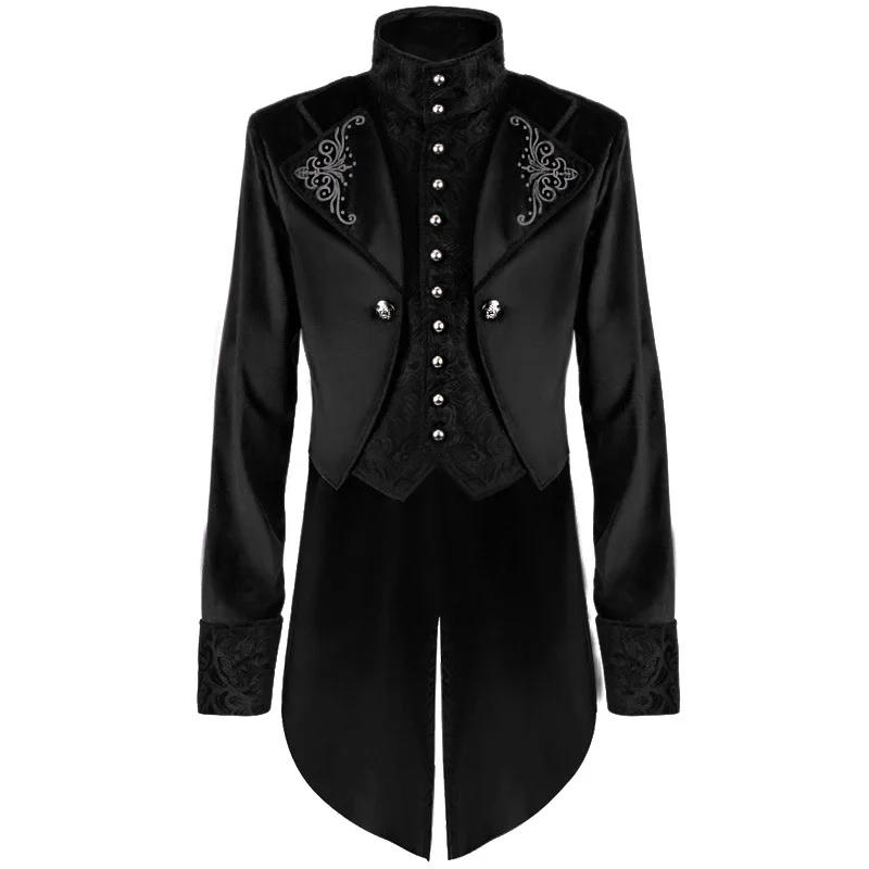 Giacca Steampunk Frac vintage Costume rinascimentale Abito di Halloween