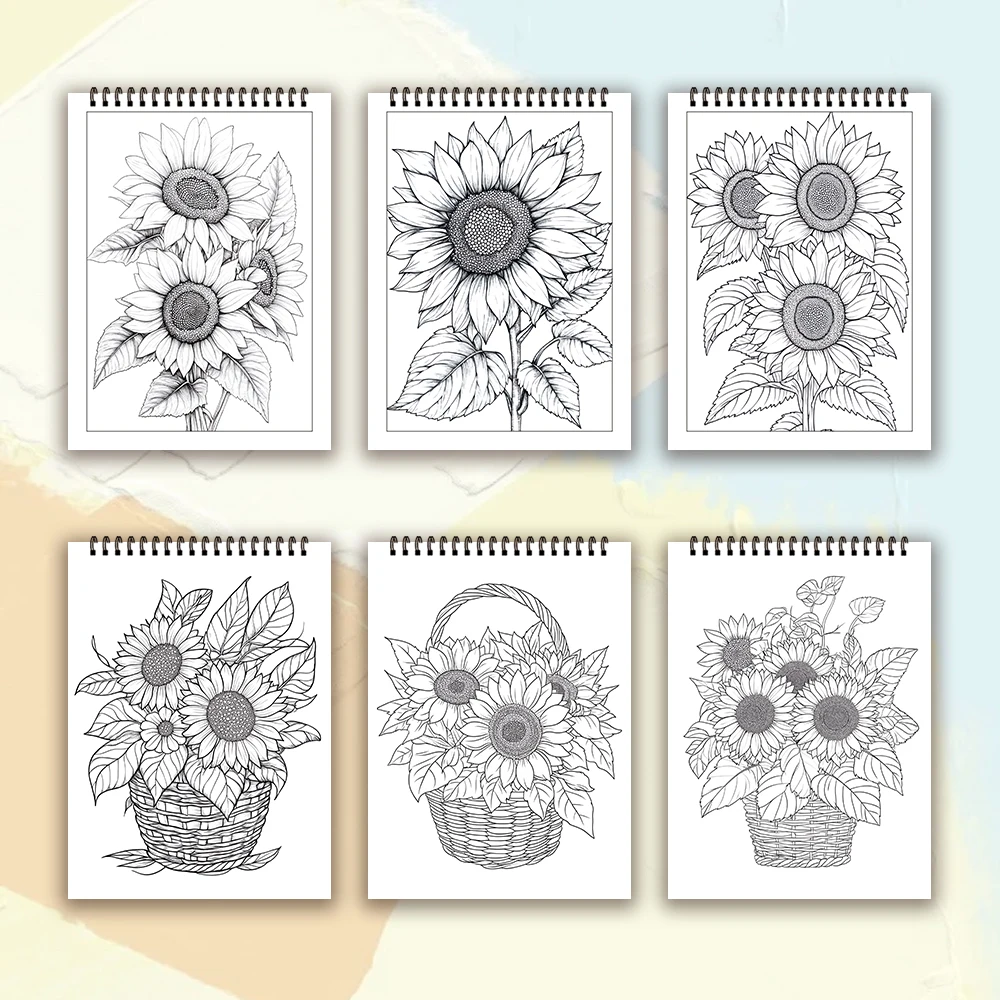 Malbuch für Erwachsene – 30 Blatt, Spiralbindung, speziell für Frauen, 11,2 x 8,3 Zoll, Zeichenbuch, Geburtstagsgeschenk, Geschenk für Feiertagspartys. – Detail 11