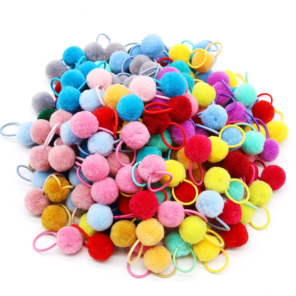 Pet Dog Hair Bows Colorful Ball Hair Bows Pet Accessories for Small Dog Cute Dog Grooming Bows Bulk Pet Accessories Supplier